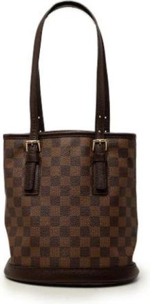 Louis Vuitton Pre-owned The Marais Shoulder Bag - Dames - Vintage Schoudertas - Bruin - ONE Size - Leer - Vintage