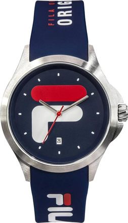 Fila Herenhorloge Filastyle 40 mm Siliconen Band 38-181 - unisex - Horloges - Blauw - ONE Size - Accessoires