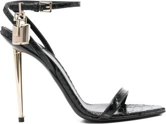 Tom Ford Semi Shiny Printed Python Bc Pointy Naked Sandal