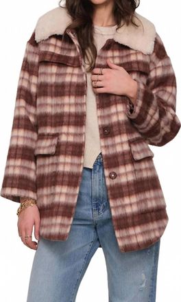 Heartloom Ithaca Relaxed Fit Coat In Brown
