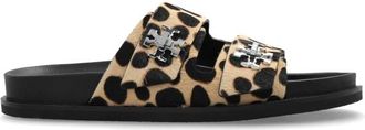Tory Burch Leren slippers - Dames - Sandalen - Beige - 36 EU - Leer - Schoenen