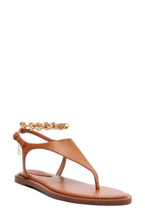 Schutz Lys Ankle Strap Slide Sandal in Miele at Nordstrom, Size 6.5