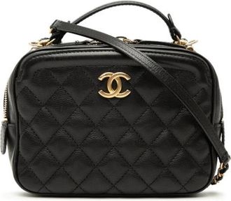 Chanel Pre-owned Leather chanel-bags - Dames - Vintage Schoudertas - Zwart - ONE Size - Vintage