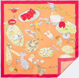 Jacquemus Pa&ntilde;uelo Cocktail de seda estampado