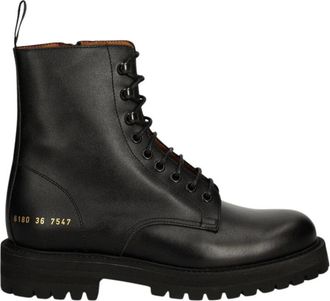 Common Projects Schoenen, Dames, Zwart, 38 EU, Leer, Combat Boot
