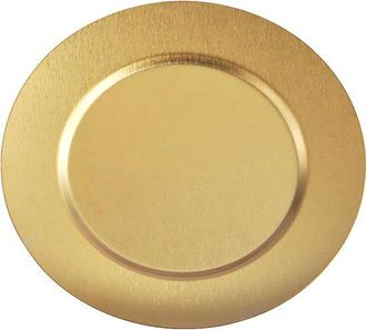 No Brand 1 Bandeja Redonda Peque&ntilde;a Para Joyas De 18 Cm (7 Pulgadas), De Acero Inoxidable Color Oro, Con Fondo Plano, Que Puede Usarse Como Bandeja, Frutero, Ba