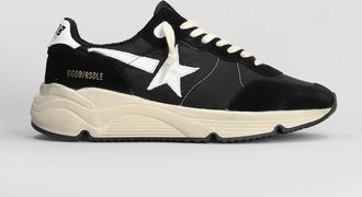 Golden Goose Sneakers Running in camoscio e tessuto nero