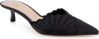 Badgley Mischka Palmer Mule in Black Satin at Nordstrom, Size 9.5