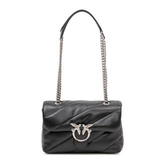 Pinko Shoulder Bags, female, Black, Size: ONE SIZE Classic Love Bag Puff Maxi Quilt