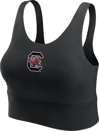 Nike South Carolina Performance Longline Nike Womens Dri-FIT Non-Padded Scoop Bra in Black | IW4942-010