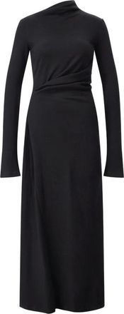 Sportmax Wollen Maxi Jurk Edile - Dames - Casual kleedjes - Zwart - S - Wol - Kleedjes