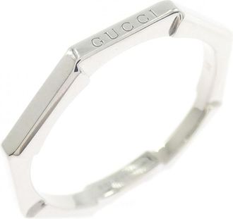 Gucci White Gold White Gold (18K) Band Ring (Pre-Owned)