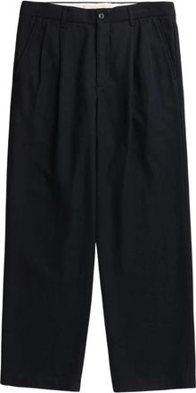 Norse Projects Wide Broeken - Heren - Wijde Broeken - Blauw - W33 - Linnen - Broeken