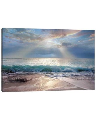 iCanvas Aqua Blue Morning by Mike Calascibetta Wall Art