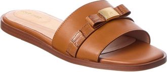 Cole Haan Go-To Emalia Slide Bow Leather Sandal