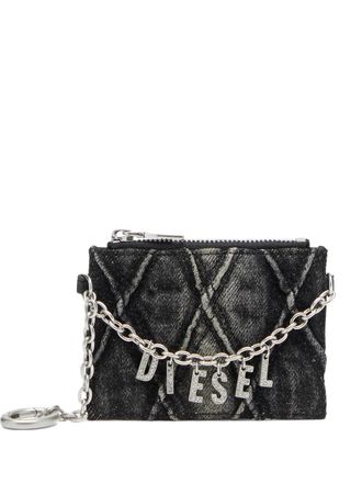 Diesel chain-detail card holder - Grey