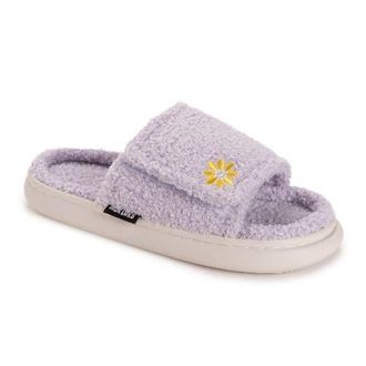 Muk Luks Womens Gael Slide Slipper in Lavender Daisy at Nordstrom, Size Medium
