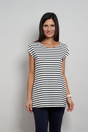 Seidel Moden T-Shirt SEIDEL MODEN Otto exclusiv, Damen, Gr. 34, wei&szlig;, Jersey, Obermaterial: 96% Viskose, 4% Elasthan, regular fit taillenbedeckt, Rundhals, Shirts 