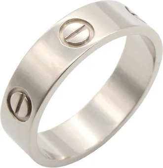 Cartier Silver White Gold (18K) Band Ring (Pre-Owned)