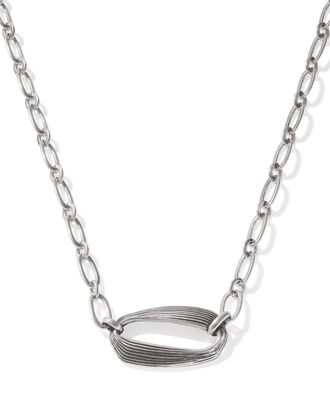 Kendra Scott Womens Kira Vintage Short Pendant Necklace In Silver