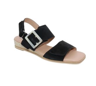 Eric Michael Womens Hannah Slingback Espadrille Wedge In Black