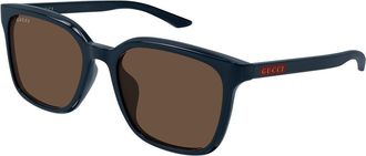 Gucci GG2080SK Asian Fit 004 Mens Sunglasses Blue Size 55