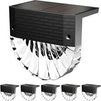 OEM 6 Luces Solares Para Exteriores, 3 Modos, Encendido/apagado Autom&aacute;tico, Ip65, 600 Mah - Crezuo