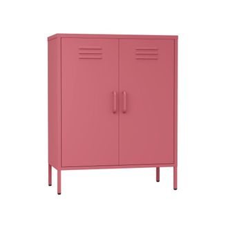 Mobili Rebecca Mueble 3 estantes en acero rojo 101,5x80x40