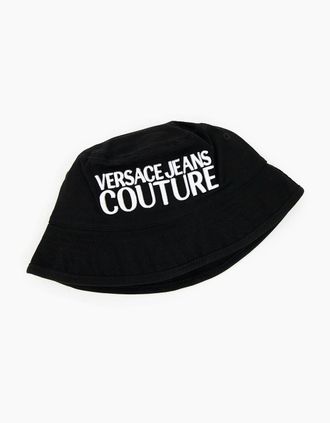 Versace Mens Versace Jeans Couture Logo Embroidered Fisherman Hat Black 899 - Size: M