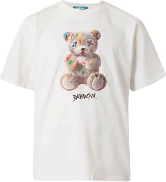 Barrow Barrow - T-shirt met korte mouwen - Heren - Tops - Wit - Maat: XL Katoen