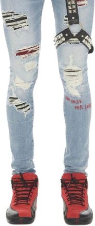 Cult of Individuality Mens Motley 220 Super Skinny Denim In Crue