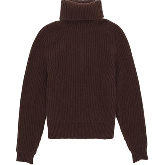 Fortela Cashmere Turtleneck Sweater in Dark Brown at Nordstrom, Size X-Small Eu