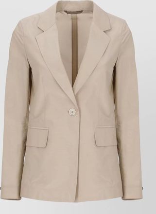 PESERICO wool single breasted blazer notch lapels