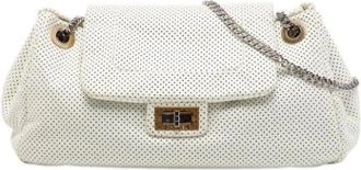Chanel Borsa a spalla in pelle traforata Pre-owned - - Pre-owned - Donna - Bianco - ONE SIZE