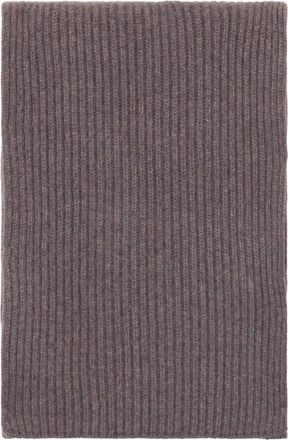 Malo Ribbed Knit Cashmere Scarf - Heren - Wintersjaals - Grijs - ONE Size - Kasjmier - Accessoires