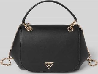 Guess Handtasche mit Label-Applikation und Tragehenkel in Black, Größe 1