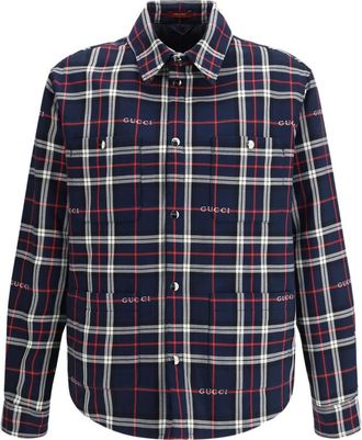 Gucci Tartan Logo Overshirt
