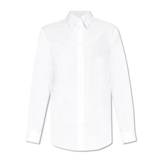 Emporio Armani Formal Shirts, male, White, Size: 3XL Cotton Shirt