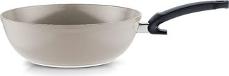 FISSLER Ceratal Comfort Ceramic Non-Stick Wok in Warm Grey at Nordstrom, Size Medium