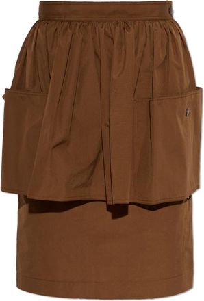 Chlo&eacute; Rok met Zakken - Dames - Korte rokken - Bruin - S - Katoen - Rokken