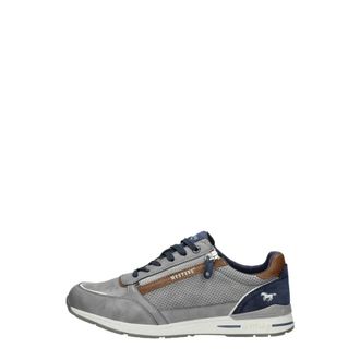 Mustang Sneakers Laag - Heren - Sneakers - Grijs - 44 EU - Leer - Schoenen
