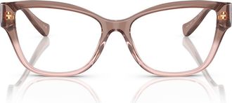 Versace 52mm Pillow Optical Glasses in Pink at Nordstrom