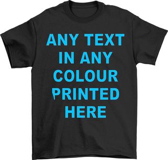 Generic Customisable T-Shirt | Upload Photo, Artwork or Text | Personalised Unisex Design | Great for Hen Do, Stag Party, Corporate Branding & Everyday Wear B