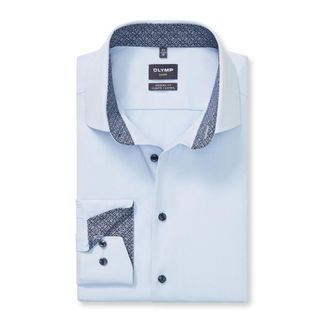 Olymp Olymp, Overhemden, Heren, Blauw, XL, Katoen, Olymp business overhemd lichtblauw