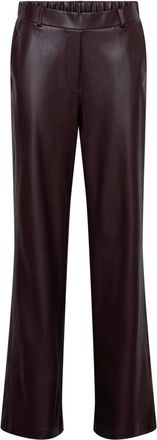 &Co Woman Houda Broek - Dames - Broeken - Bruin - Maat: 3XL Leer