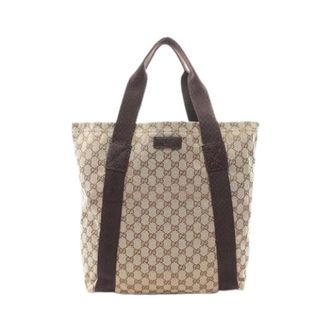 Gucci Bolso Tote Pre-owned de Lona GG - Pre-owned - Mujer - Beige - ONE SIZE