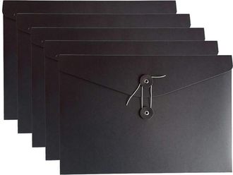 OEM Bolsa Para Documentos Expandible Con Etiqueta Individual Reforzada De Corte Recto, Material Duradero, Ecol&oacute;gico Y No T&oacute;xico, Cierre Con Nudo De Cuerda
