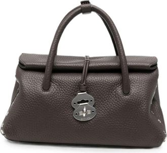 Zanellato Dotta Centauro S - Dames - Handtassen - Bruin - ONE Size - Leer - Tassen