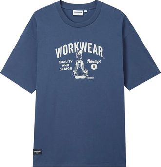 Chocoolate graphic-print T-shirt - men - Cotton - M - Blue