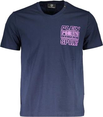 Plein Sport Blauw T-shirt Korte Mouwen Heren - Heren - Sportshirts - Blauw - S - Fitness